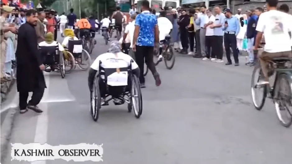 'Pedal Through Paradise' Cyclothon Held In Srinagar